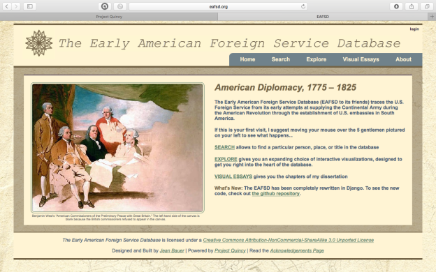 The Early American Foreign Service Database